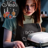 SATINIOR 2 Pcs Nail Salon Gift Nail Tech Apron with Pocket Cosmetology Bib for Manicurist Technician Artist Cafes Kitche