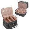 BAFASO Nail Polish Storage Holds 40 Bottles 15ml 05 floz and a Nail Lamp Nail Case with Manicure Tools Sections Black