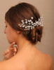 YERTTER Bridal Hair Comb Crystal Bride Wedding Hair Comb Rhinestone Flower Bridal Hair Pieces Pearl Wedding Hair Accessories for Women and Girls (Sil online at globaldelivered