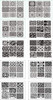 Finger Angel 10Pcs Nail Art Stamping Plates 1 Nail Stamper 1 Nail Scraper Nail Art Image Stamp Stamping Plates Manicure