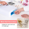 GOTOTOP 100 PcsBag Nail Art Studs Metal Bees 3D Decoration Stick Gold Silver Decals Manicure for Nail DIY Art Makeups Su