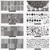 FingerAngel 8pcs Nail Stamp Plates Nail Stamper with Scraper 1 Pcs storage bag Nails Art Stamping Plate Scraper Stamper