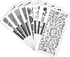 FingerAngel 8pcs Nail Stamp Plates Nail Stamper with Scraper 1 Pcs storage bag Nails Art Stamping Plate Scraper Stamper