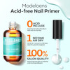 modelones Nail Primer 15 ml Acid Free No Lift Bond Primer HemaFree Bonder for Gel Polish Nail Supplies Set