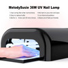 MelodySusie Professional UV Nail Lamp with 4 Light Tubes Metal Sliding Base SPro04 SalonGrade Fast Curing Nail Dryer for