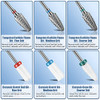Depvko 13PC Nail Drill Bits Set Drill Bits for Nails 3pcs Tungsten Carbide Drill Bits 3pcs Ceramic Efile Nail Drill Bits