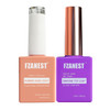 FZANEST Hema TpoFree Rubber Builder Gel Base Coat and Diamond Top Coat Gel Nail Polish Set Long Lasting Ultra Shine Top