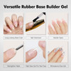 FZANEST Hema TpoFree Rubber Builder Gel Base Coat and Diamond Top Coat Gel Nail Polish Set Long Lasting Ultra Shine Top