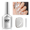 GAOY Cat Eye Gel Nail Polish Glitter Holographic Nail Polish with Magnet 16ml Reflective Translucent UV Gel for DIY at H
