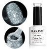 RARJSM Glitter Nail Polish Silver Nailpolish Gel Nail Polish 1PACK 75ML Soak Off Nail Cure Required for Nail Art Design