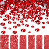 Bememo 3456 Pcs Crystals Diamond Rhinestones AB Clear Flat Back Round Gems Flatback Glass Mixed Size Crystals Gems for C