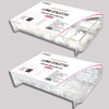 Vivace 2PACK NaturalClear Halfmoon 510 Artificial Fake Gel Nails total 1020Tips 11Sizes For Nail Salon Nail Shop 2701027
