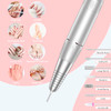 MOCOWIND Portable Nail Drill Professional 35000 RPM Rechargeable Electric Nail File Machine Cordless EFile for Acrylic G