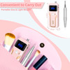 MOCOWIND Portable Nail Drill Professional 35000 RPM Rechargeable Electric Nail File Machine Cordless EFile for Acrylic G