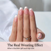 BTArtboxnails French Gel Nail Tips French Tip Press on Nails Pink Short Coffin XCOATTIPS for Nail Extensions