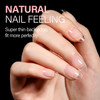 AILLSA Short Almond Nail Tips 360Pcs Full Cover Gel Nails Tips Half Matte No File Clear False Gelly Soft Nails Tip Fake