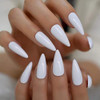 EDA LUXURY BEAUTY WHITE LUXE DESIGN Press On Nails Full Cover Acrylic Nail Kit Artificial Nail Tips False Nails Extra Lo