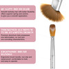 SAVILAND Kolinsky Acrylic Nail Brush Set Size 6101214 Professional Nail Art Brushes with Silver Handle for Acrylic Powde