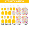 308 Pieces 14 Sheets Full Toe Wraps Adhesive Toenail Wraps Polish Stickers Adhesive Toe Nail DIY Glitter Manicure Decals
