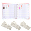 NMKL 120 Nail Color Chart Display Book for Nail Polish UV Gel Color Cards Nail Salon Tool with False Nail Tips Black Ros