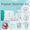 DipWell Dip Powder Nail Kit Pastel Color Starter Acrylic Gel Resin Kit Comes With Bond Base Activator Sealer Brush Softe