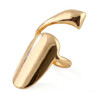 SYBL 6Pcs Gold Fingernails Rings Nail Art Retro Finger Tip Opening Rings Decoration for Gift