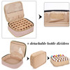 LUXJA Detachable 2 Layers Nail Polish Organizer Hold 60 Bottles 15ml 05 floz Nail Polish Case with Tools Storage Pockets
