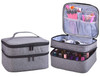 ZFZGFRCS Nail Polish Organizer Holds 30 Bottles Nail Supply Organizers and Storage Doublelayer Nail Bag Organzier Case N