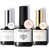 modelones Gel Top Coat and Base Coat With Nail Primer 3 Pcs No Wipe Clear Base and Top Coat Nail Bonder Primer Super Shi
