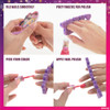 Disney Princess 15 Piece WaterBased Nail Polish with 3 Toe Spacers Quick Dry Peel Off Gift Kit Set for Kids Girls Ages 3
