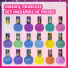 Townley Girl Disney Princess Belle 18 Piece WaterBased Nail Polish Set Quick Dry and PeelsOff Nail Paint Set for Girls A