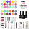 Morovan Acrylic Nail Kit for Beginners Professional Nails Kit Acrylic Set With Everything Complete Starter Set with 3 Co