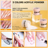 Morovan Acrylic Nail Kit for Beginners Professional Nails Kit Acrylic Set With Everything Complete Starter Set with 3 Co
