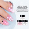 Morovan Acrylic Nail Kit Clear Pink White Powder and Professional Liquid Set for Nail Extension DIY at Home With Brush f