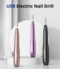 AIRSEE 20000 RPM Nail Drill Machine for Home and Salon Portable Electric Nail File for Manicure Pedicure with 6 Drill Bi