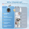 modelones 10 in One Gel Nail Glue Base Coat Brush On Nail Glue 15 ml for Tips Rhinestones Blooming Art Gel Kit for Press