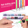 Teenitor Nail Art Kit Nail Art Tools Nail Design Kit with Nail Art Brushes Nail Tape Nail Gems Rhinestones Nail Dotting