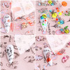 Designer Foil Transfer Stickers Decals Abstract Face Flowers Nail Foils Design Holographic Fashion Nail Charms Sticker C