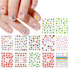 JMEOWIO 14 Sheets Cute Nail Stickers for Kids Nail Art Stickers Decals SelfAdhesive Pegatinas Uas Rainbow Flower Fruit N