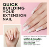 modelones Poly Nail Gel Builder Extension Nude Nature Color Light Apricot Acrylic Enhancement Thickening Trendy Nail Art