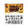 PUEEN Nail Art Stamping Plate Halloween Party 01 Theme Park Collection 125x65mm Unique Nailart Polish Stamping Manicure