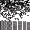 Bememo 3456 Pcs Crystals Diamond Rhinestones AB Clear Flat Back Round Gems Flatback Glass Mixed Size Crystals Gems for C