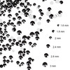 Bememo 3456 Pcs Crystals Diamond Rhinestones AB Clear Flat Back Round Gems Flatback Glass Mixed Size Crystals Gems for C