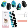 Kalolary Semi Cured Gel Nail Stickers Starry Night Sky Full Wrap Nail Gel Polish Strips Brighter Adhesive Real Gel Nail