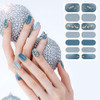 Maitys 140 Pcs 10 Sheets Glitter Full Wrap Nail Stickers for Women Short Polish Strips Gradient Stickers Self Adhesive D