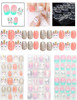 Rain Bingo 72 Pieces False Nails Press on Nails for Kids Unicorn Short Fake Artificial Full Cover Nail Art Kits Transati
