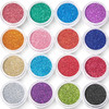 16 Colors Fine Glitter Holographic Nail Glitter Sequins Cosmetic Festival Powder with 6 Small Brushes for Arts and Craft