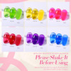 BORN PRETTY Jelly Gel Nail Polish Neon Spring Summer Gel PolishHot Pink Red Purple Blue Green Yellow 6Colors Translucent
