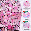 Kikonoke 3D Cute Nail Charms 100 Pieces Rabbit Butterfly Flower Bow Nail Art Charms Mixed Flatback Nail Rhinestones Pear