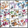 Butterfly Nail Art Stickers Transfer Foils Butterflies Nail Foil Laser Glitter Butterfly Nail Art Design Holographic Nai